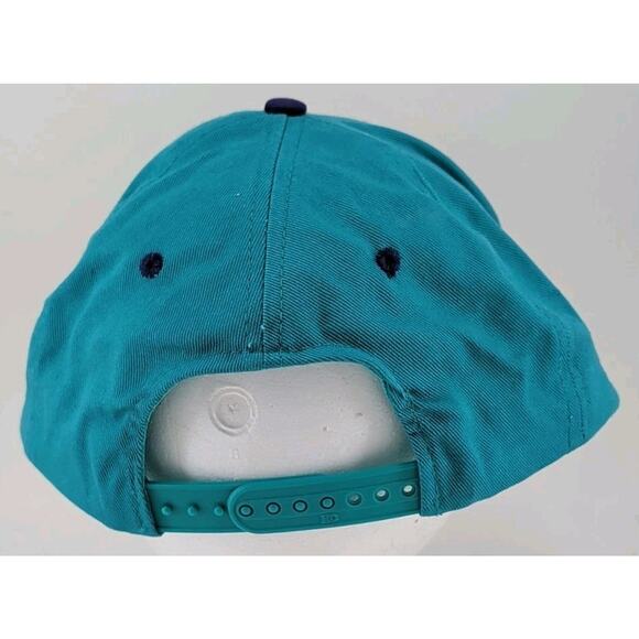 Vintage 1990's Yogi's Inc. Hot Rod Classic Car Teal Purple Snapback Hat Cap - Picture 3 of 9